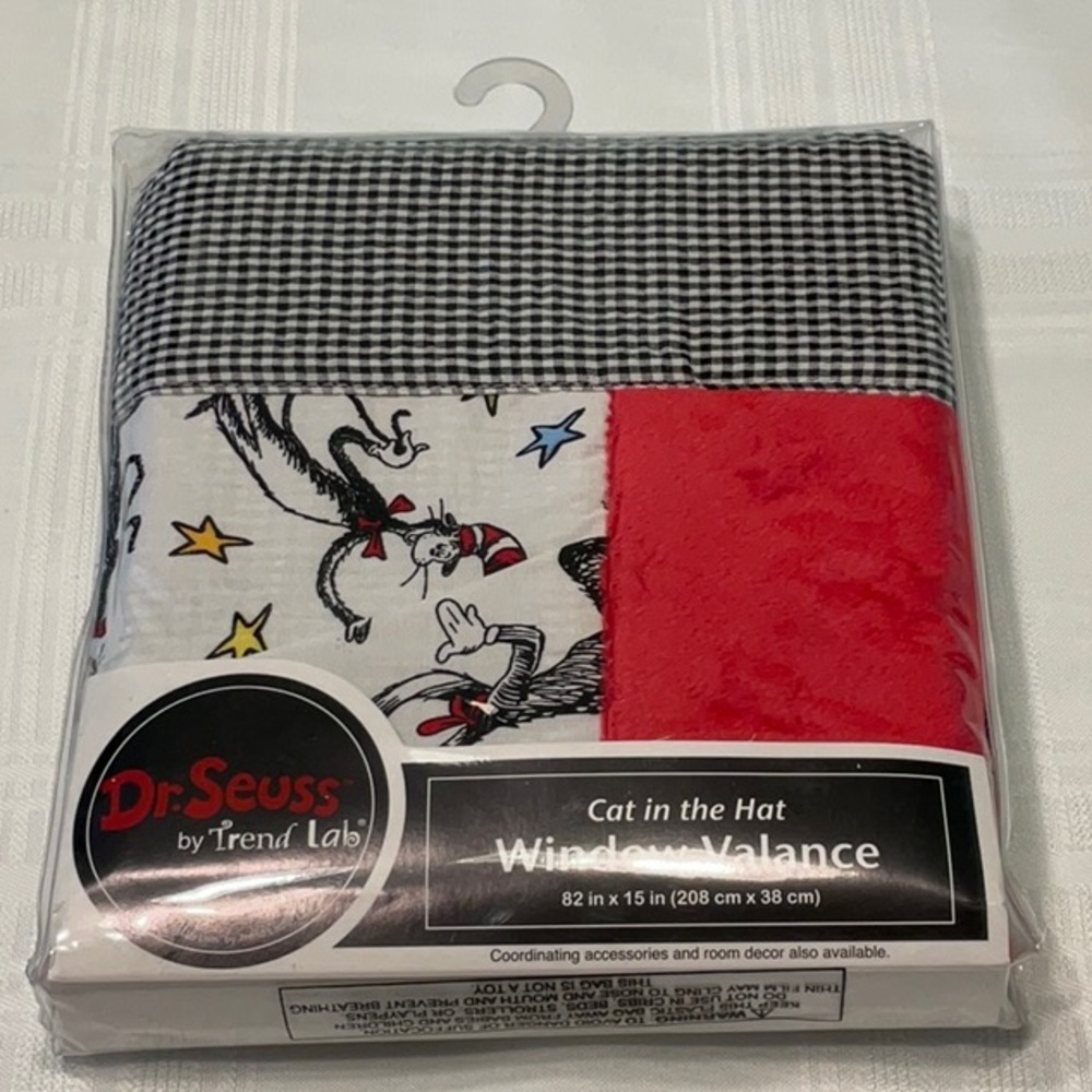 Dr. Seuss Cat in the Hat Window Valance 82” x 15”​